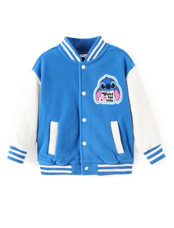 Disney Minnie Mickey Stitch Princess Frozen Elsa Marvel Jacket Lightweight Coat Button-Up Color Block Sweatshirt for Kids 2-14 Years