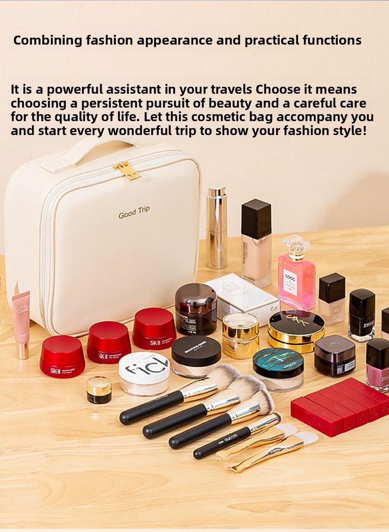 2025 Trending LED Makeup Bag with Mirror Large Capacity Portable Stylish Travel Case for Cosmetics