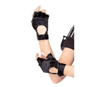 Fingerless Motorcycle Gloves with Velcro Strap Fingerless Motorcycle Gloves with Velcro Strap