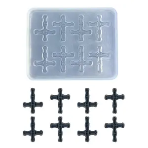 Resin Crucifix Mold, Shaker Mold, Filler Silicone, Quicksand Shaker Filling Mold