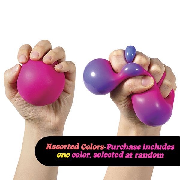 NeeDoh Color Change - Sensory Toy with Fun Dough Filling - Surprise colors appear when squished - Ages 3 and up - One randomly selcted piece