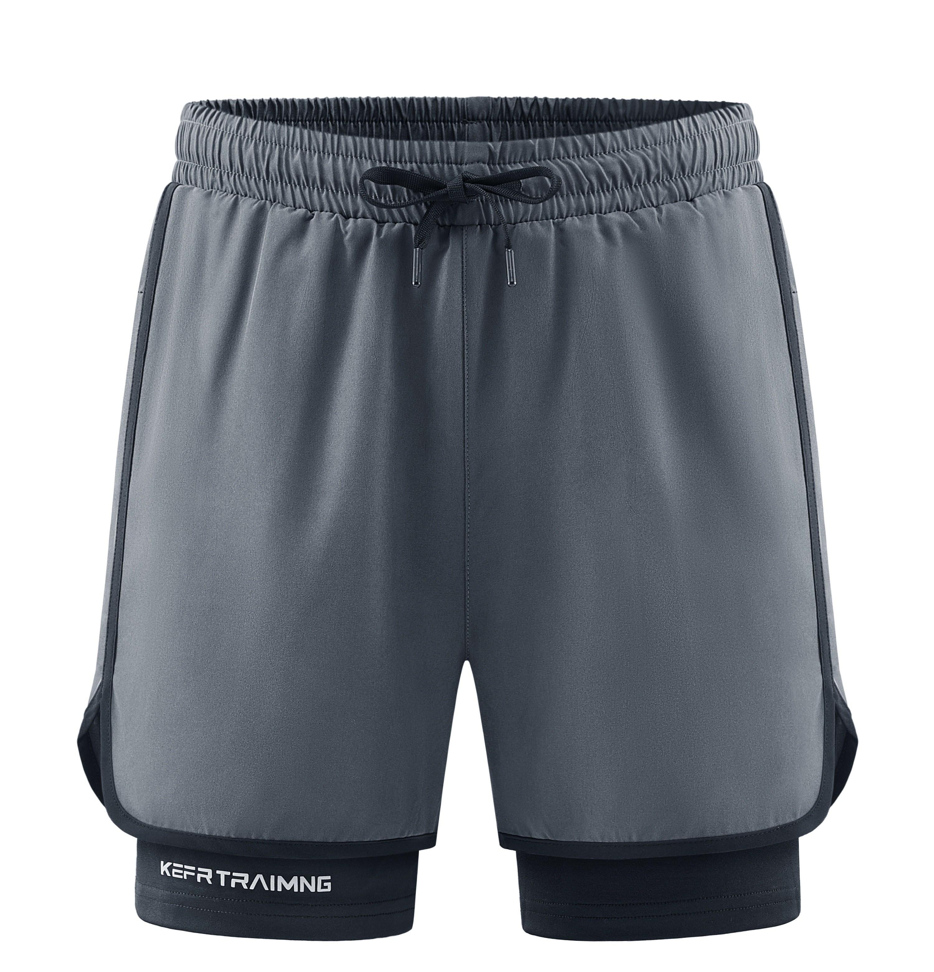 Newly upgraded, men's quick-drying sports shorts Pro, inner pocket design - elastic and comfortable fitness pants, men's summer outdoor sports shorts.fit