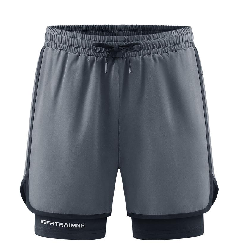 Newly upgraded, men's quick-drying sports shorts Pro, inner pocket design - elastic and comfortable fitness pants, men's summer outdoor sports shorts.fit