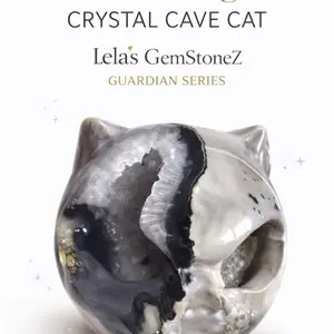 Volcano Agate Crystal Cave Cat