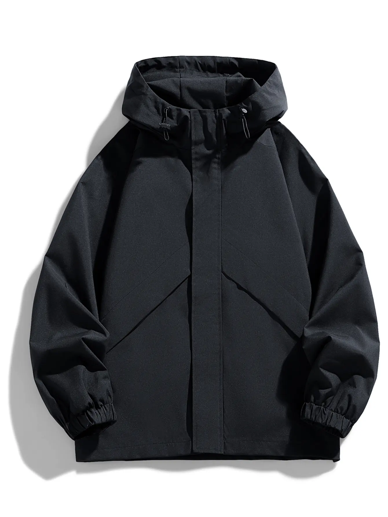 Men’s windproof, warm ski jacket for outdoor mountain activities with hood; winter sports outerwear; men’s apparel