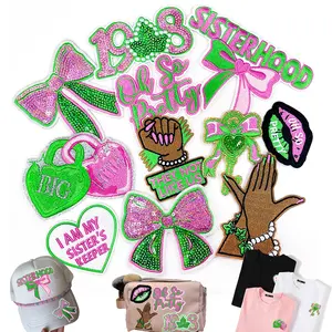 CY Iron On Patches 11PCS Sequin Embroidered Applique Cute Bling Fashion DIY Heat Press Accessories for Clothing Trucker Hats Jacket Backpack