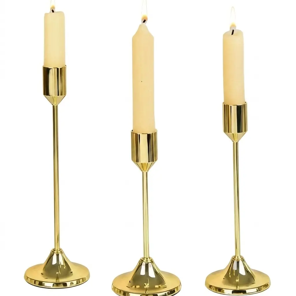 Elegant European Minimalist Metal Bell Candle Holder - Vintage Metal Candlestick Table Centerpiece Decor, Ideal for Home, Wedding, Decorative Gift for Holiday & Special Occasions