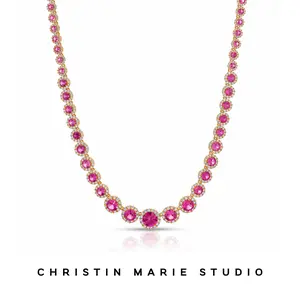 Empress Necklace (Bright Pink)