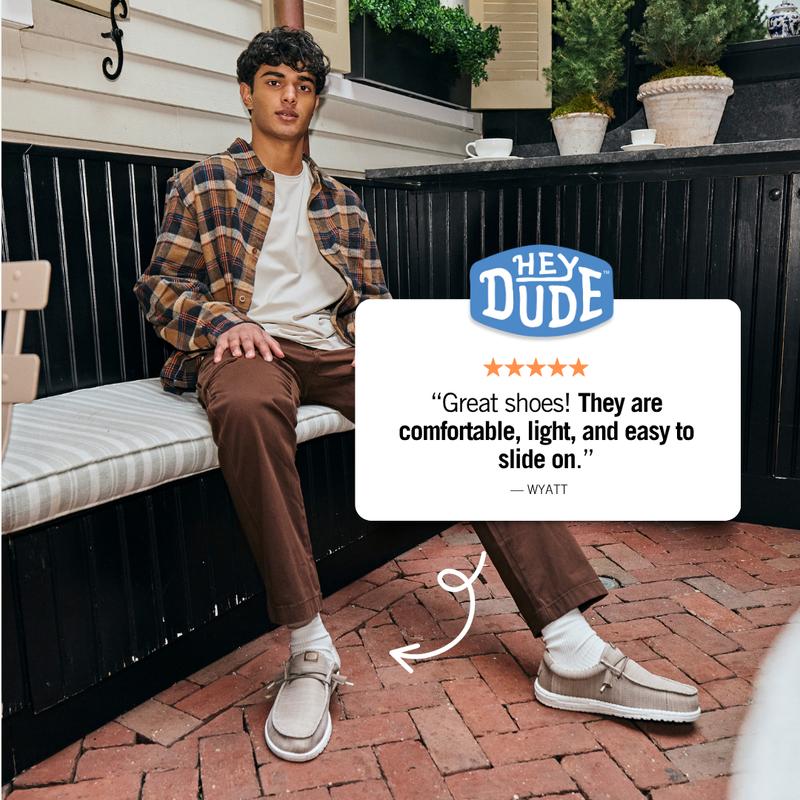 HEYDUDE Wally Stretch Sox - Mens Comfortable Slip on Shoes