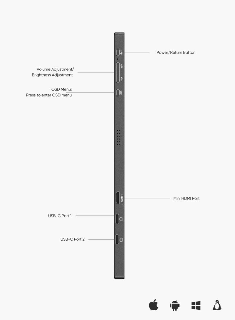 ARZOPA Portable Monitor Upgraded 16.1'' 144Hz 100%sRGB FHD 1080P Portable Gaming Monitor with HDR, Ultra Slim Eye Care External Second Screen for  Xbox, Switch, Laptop, PC, PS5, Mac