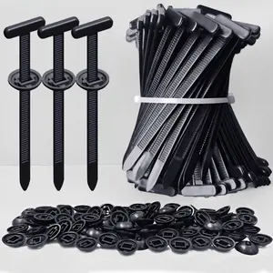 30PCS Nylon Universal Cable Tie Buckle, Heavy Duty Self-Locking Rivet Zip Ties for Car Repair, Cable Management, Home, Office, Garden and Workshop