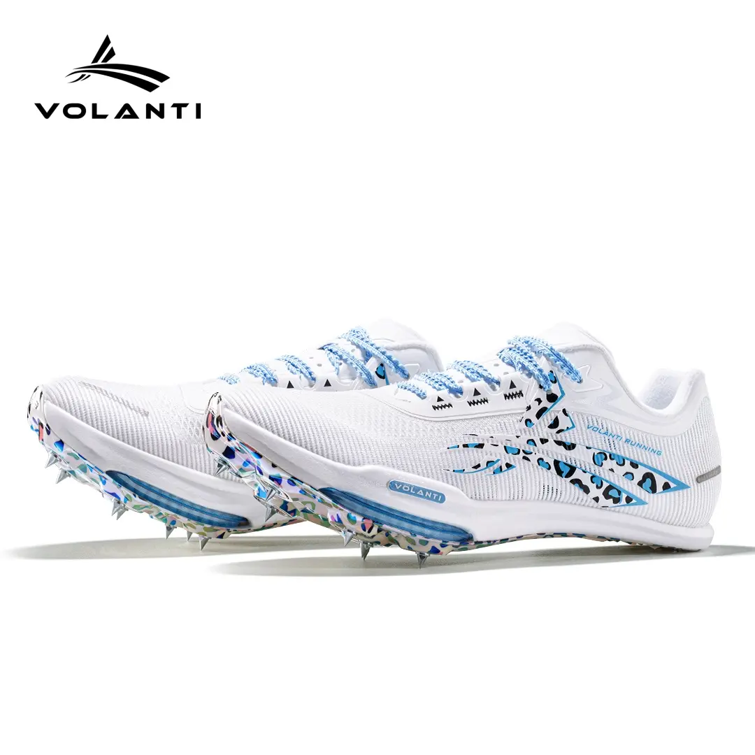 Unisex Volanti Rocket Air Professional Track and Field Spikes - Lightweight Mesh Construction Men's Running Shoes with Carbon Plate, Air Cushion, High Elasticity, Stable Grip for Athletic Performance, Long-Distance Running, All Seasons