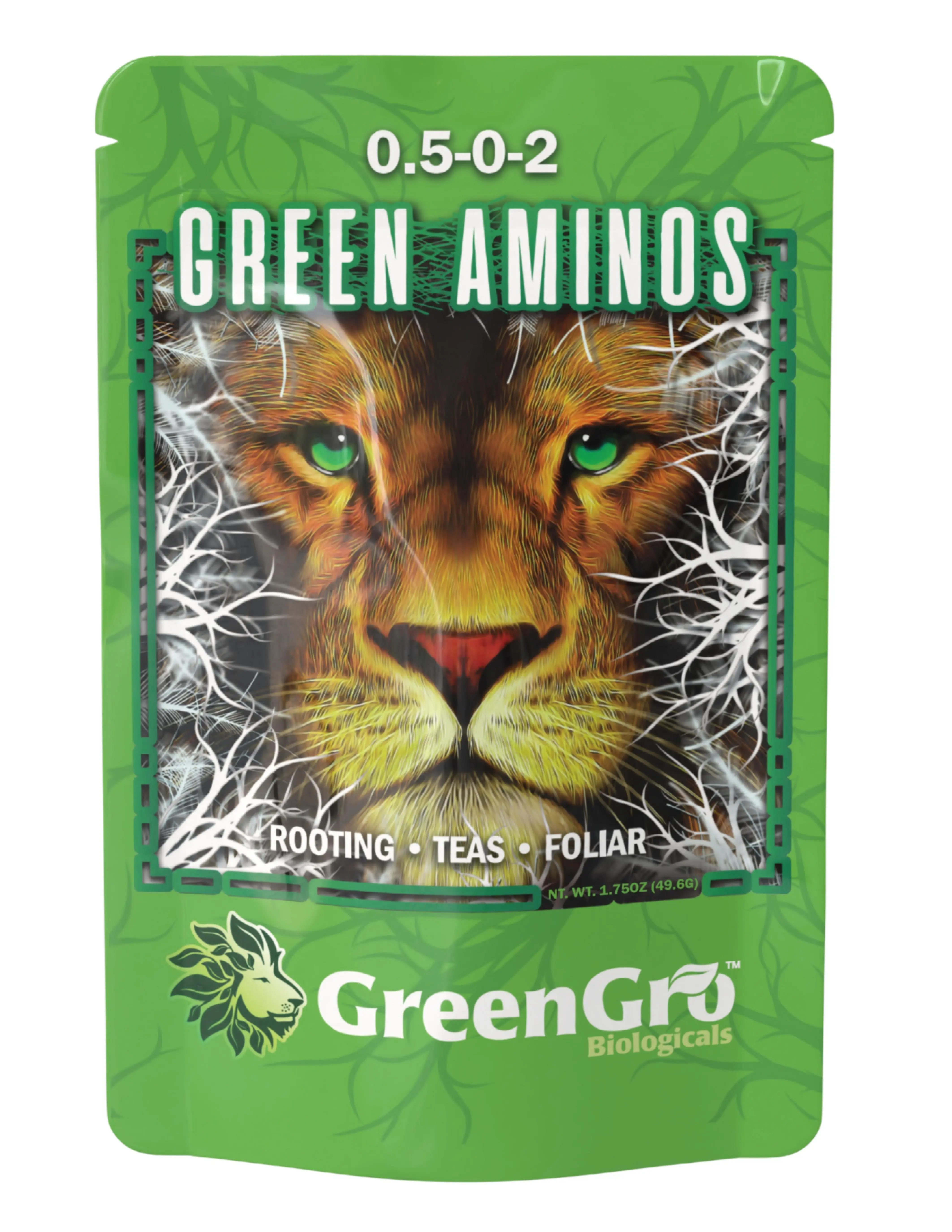 GreenGro Green Aminos Sample Garden Fertilizer - 0.5-0-2 Essential Amino Acid Blend, Nutrient Concentrate Solution, Plant Growth Aid for Strong Roots & Rooting Tea, Amino Acid Boost Plant Fertilizer Liquid