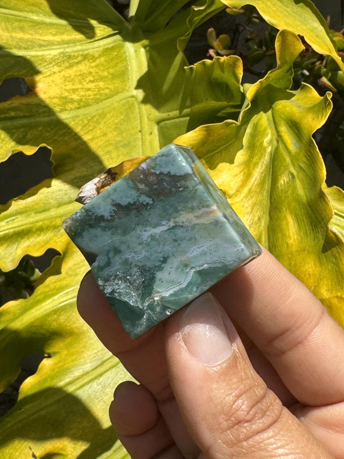 Moss Agate Crystal Free Forms