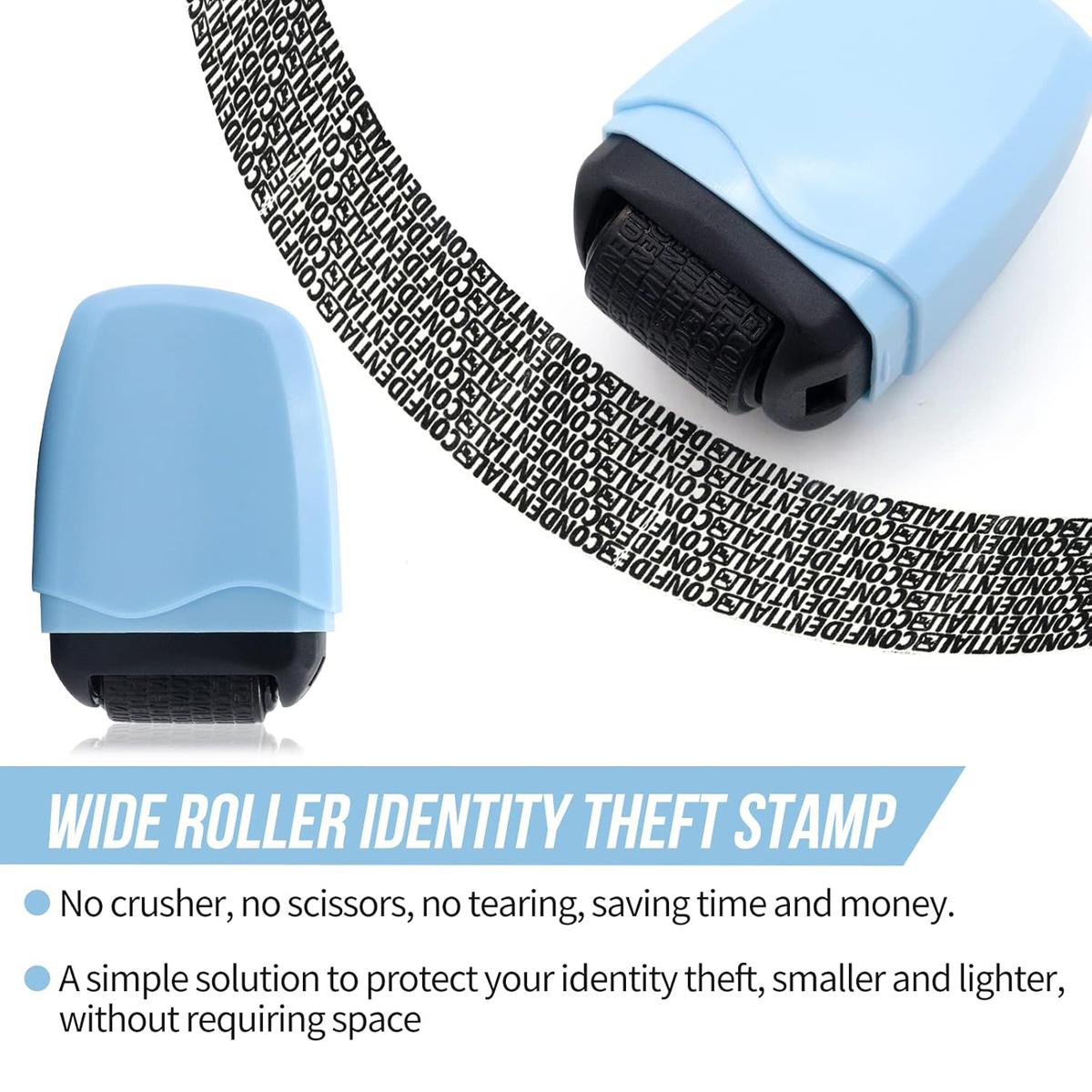 Identity Theft Protection Roller Stamp, Identity Theft Protection Roller Stamp for ID Blockout, Privacy Confidential and Address Blocker