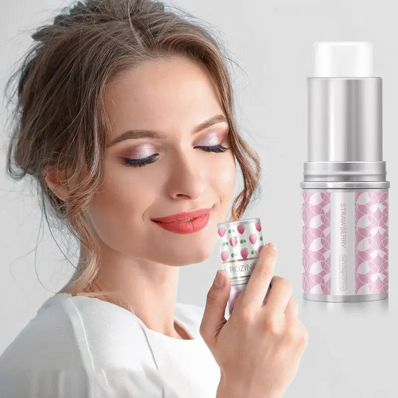 Rozino Strawberry Scented Solid Perfume 7.8g, Aromatic Unisex Fragrance, Aromatic Fruity Scent, Sweet Fruit Fragrance, Portable Refresher, Suitable for All Skin Types, Alcohol-Free Base