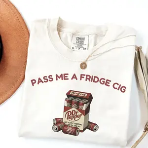 Comfort Colors Dr Pepper Fridge Cig Tshirt, Funny Soda Lover T-Shirt, Sarcastic Meme Crewneck, Diet Soda Tee, DRP Lover Gift, Trendy Unisex T-Shirt