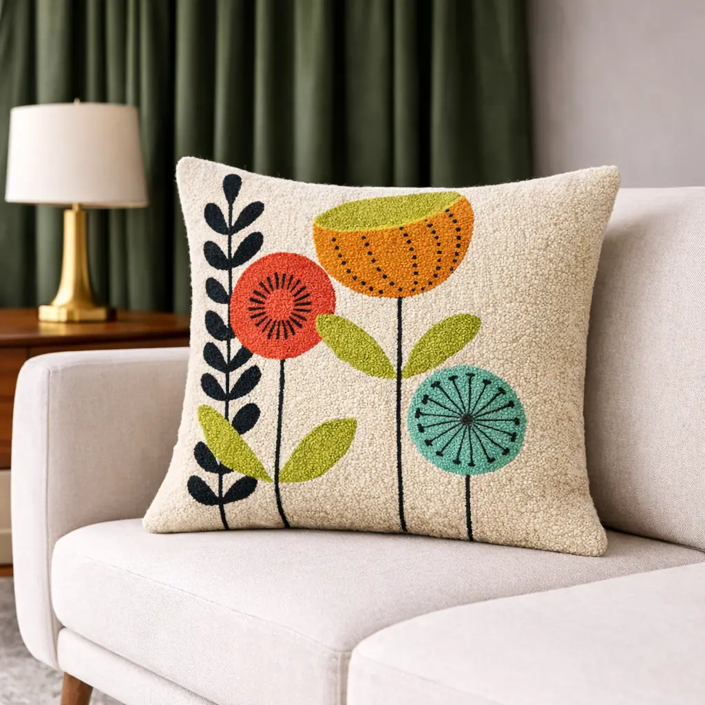 Exquisite Luxury Mid-Century Modern Sofa Cushions / Pillows