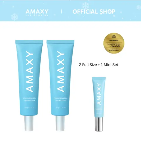 AMAXY Non-Aerosol Dry Shampoo Gel - Haircare Cleanser, Oil-Absorbing, Instant Freshness, Volume-Boosting, 80g