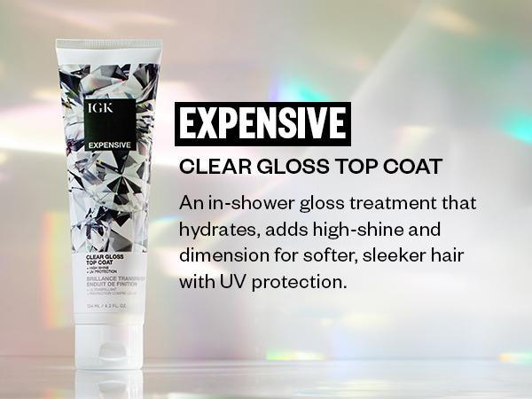 IGK EXPENSIVE + MORE LIFE Haircare Cleansing Set with Color Extending Gloss Shampoo & Conditioner for Brilliance