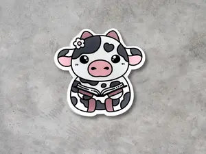 Moo'd Reader Belle Sticker