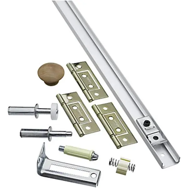 National Hardware N343-715 391S Concealed Surface Mount Bi-Fold Door Complete Hardware Set for Closets & Sliding Folding Doors, 36 in, Easy Installation, 4-Way Adjustability, Full Closet Access