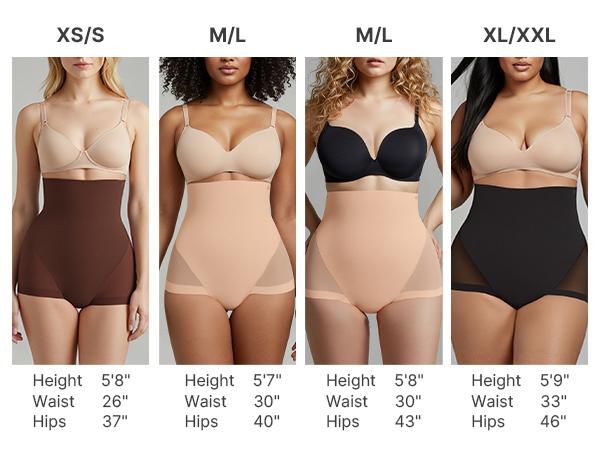 SHAPELLX Tummy Control Shapewear for Women High Waisted Body Shaper Underwear Compression Panty Invisible Girdle