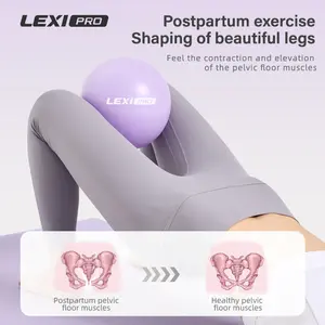LEXI Small Exercise Ball for Pilates Yoga and Barre Workout Anti Burst Mini Stability Ball for Core Balance Training and Back Support Exercise