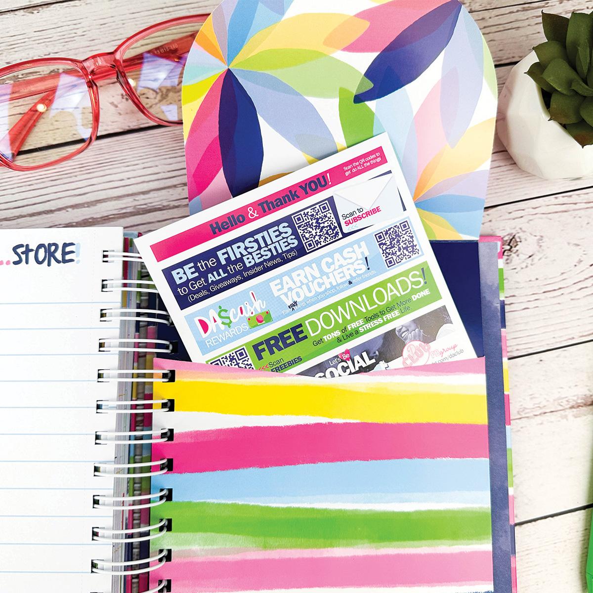 Reminder Binder 2024-2025 18-Month Planner + 361 Planner Stickers, Weekly & Monthly Views, Hard Cover, Elastic Closure, Monthly Divider Tabs, Pockets, To-Do Lists, Keepsake Box