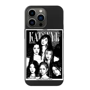 KATSEYE "Beautiful Chaos" Retro Poster iPhone Case Slim Protective Cover for iPhone 16 15/14/13/12/11 Series Pro Max Plus Mini X/XS/XR/XS Max