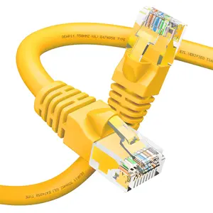 Cat6 Ethernet Patch Cable - Snagless RJ45, Stranded, 550Mhz, UTP, Pure Bare Copper Wire, 24AWG  - Yellow