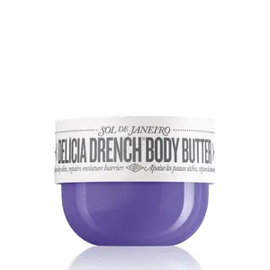 Sol de Janeiro Delícia Drench Body Butter with Bacuri Butter & Hibiscus for 48-Hour Moisture Lock & Velvety Finish