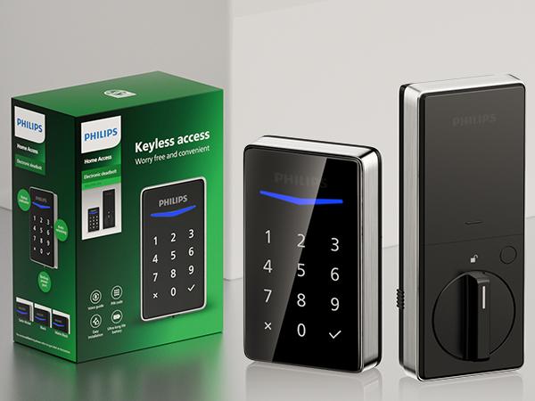 Philips Smart Lock, Smart Lock for Homeowners, Keyless Entry for Rental Apartments,  Weatherproof Touchscreen
