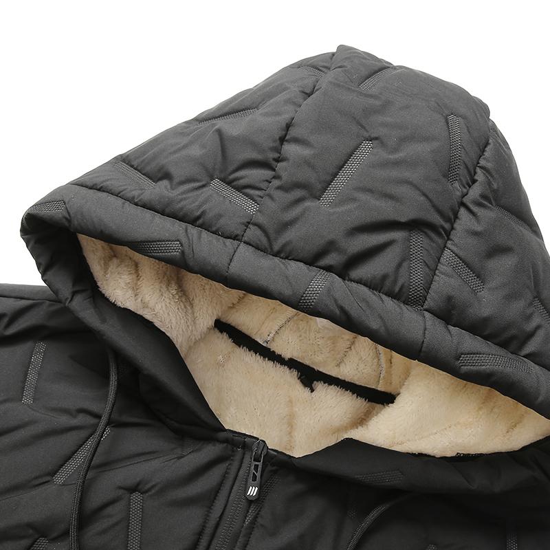 Men's Autumn and Winter Hooded Lamb Woolen Cotton Jacket - Warm and Puffed Full Zipper Jacket with Soft Polyester Lining, Zipper Pockets, Suitable for Cold Weather - Machine Washable, Regular Fit. Menswear Coats Menswear Coats Stylish Tops Beige Casual