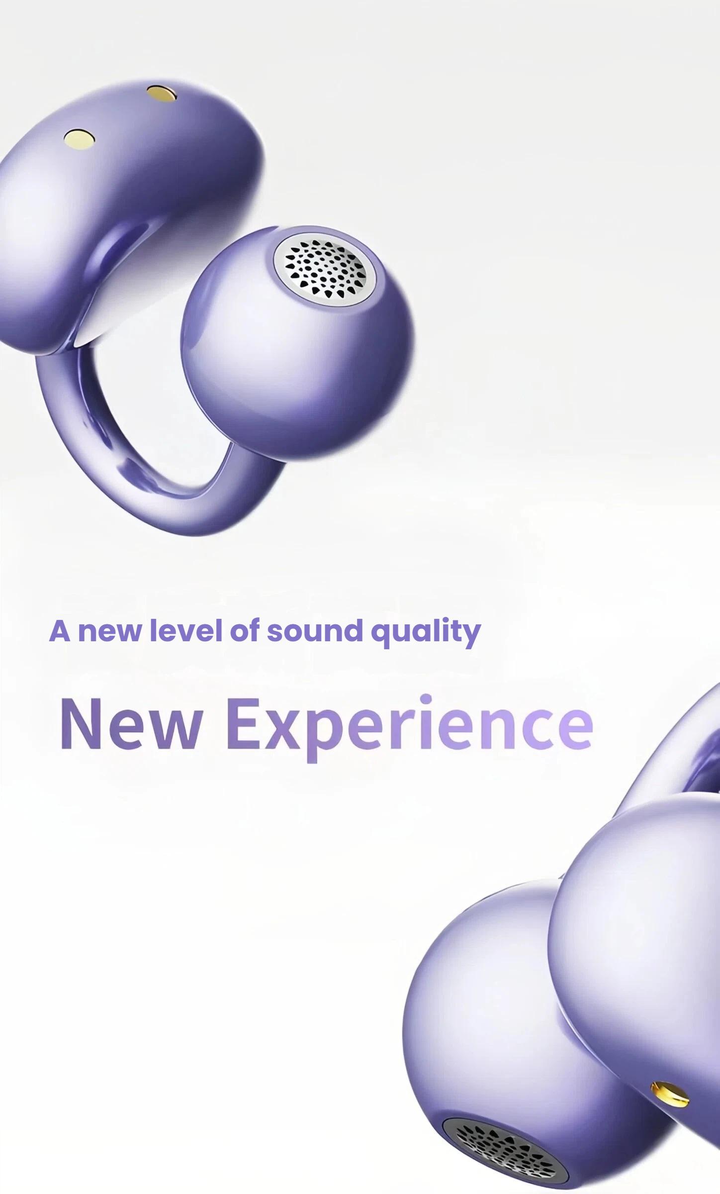 Sparkly Butterfly Ear Cuffs Earbuds - Wireless Bluetooth Open Ear Clip-on Headphones - Coquette Y2K Jewelry Gift