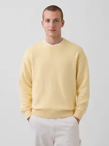Gap Men's Relaxed Crewneck Crop Sweater