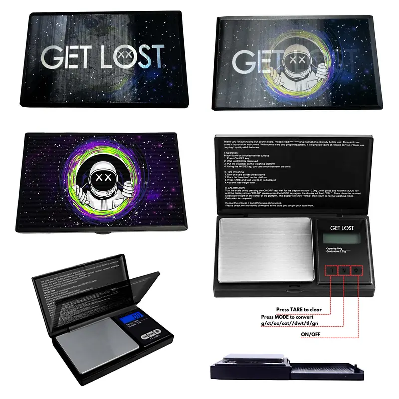 GET LOST Mini 3D Digital Precision Scale – Compact Multi-Unit Measuring Tool