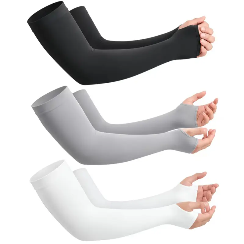 3 Pairs Arm SleeveUV Sun Protection Sleeves ,With mosquito repellent function,Cooling Sports Sleeve Anti Slip Ice Silk Warmers Arm Covers for Men Women summerwins