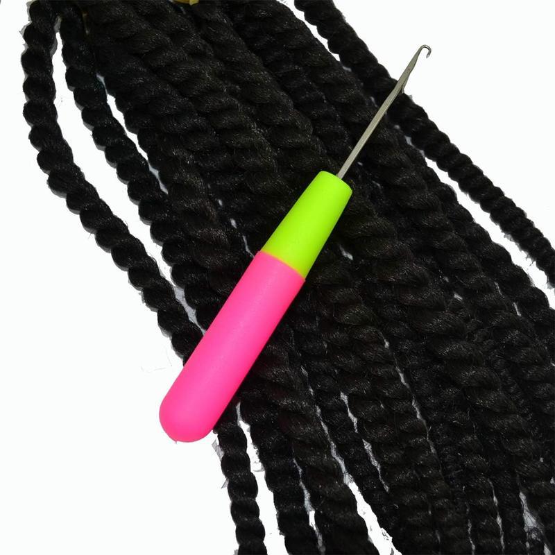 1Pcs Latch Hook Tool, Latch Hook Crochet Needle for Micro Braids, Hair Extension, Feather and Carpet Durable