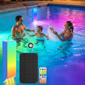 Avatar Controls Solar LED Pool Lights with Remote, RGB Color Changing Solar Floating Pool Lights with Timer,Magnetic Mount, Waterproof Swimming Pool Lights Solar Powered for Pools & Gardens