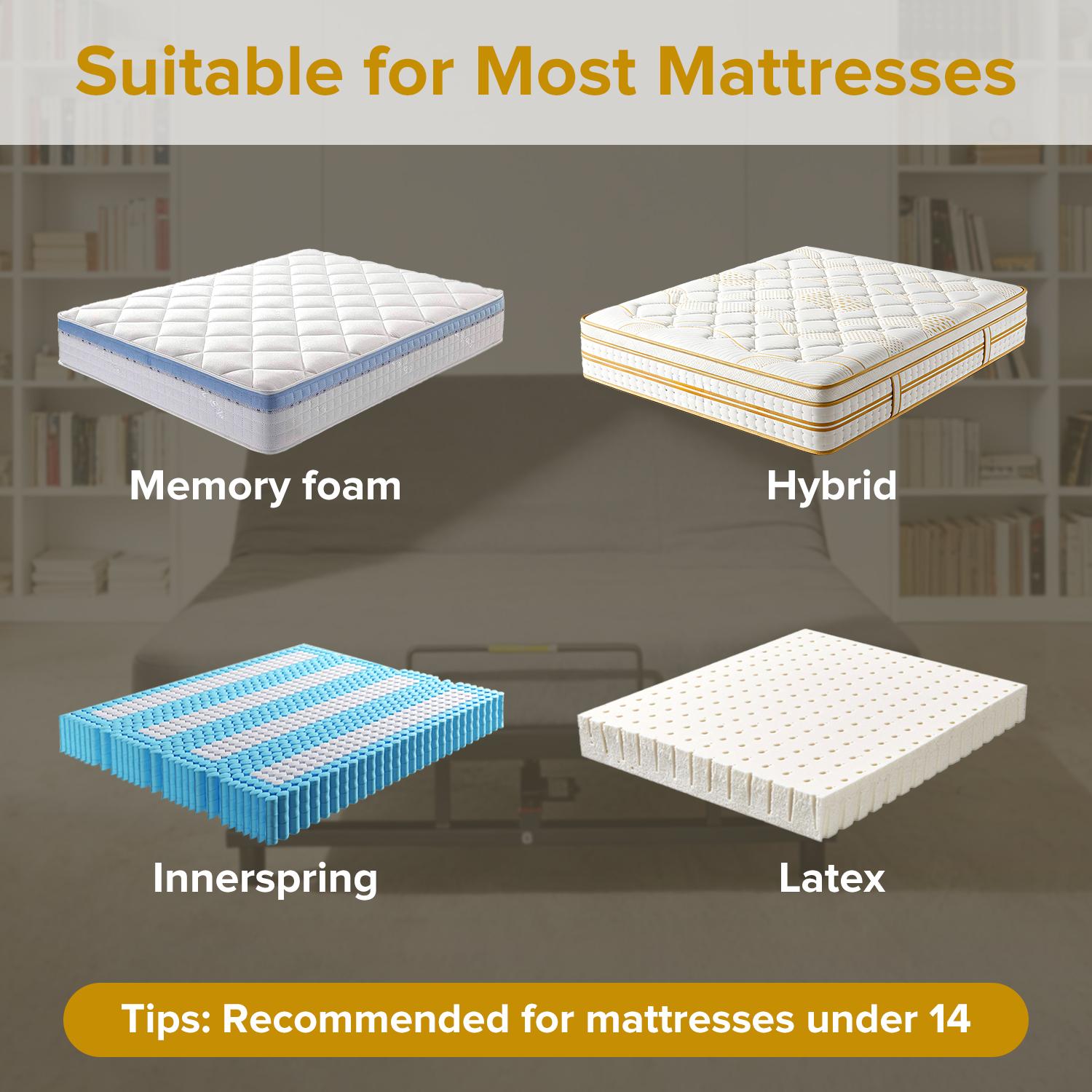 Adjustable Bed Base Frame King Size Bed Frame with Head and Foot Incline Quiet Motor Zero Gravity, 4 Ports USB, Under-Bed Nightlight Adjustable Bed Base Frame King Size Bed Frame with Head and Foot Incline Quiet Motor Zero Gravity, 4 Ports USB, Under-Bed Nightlight