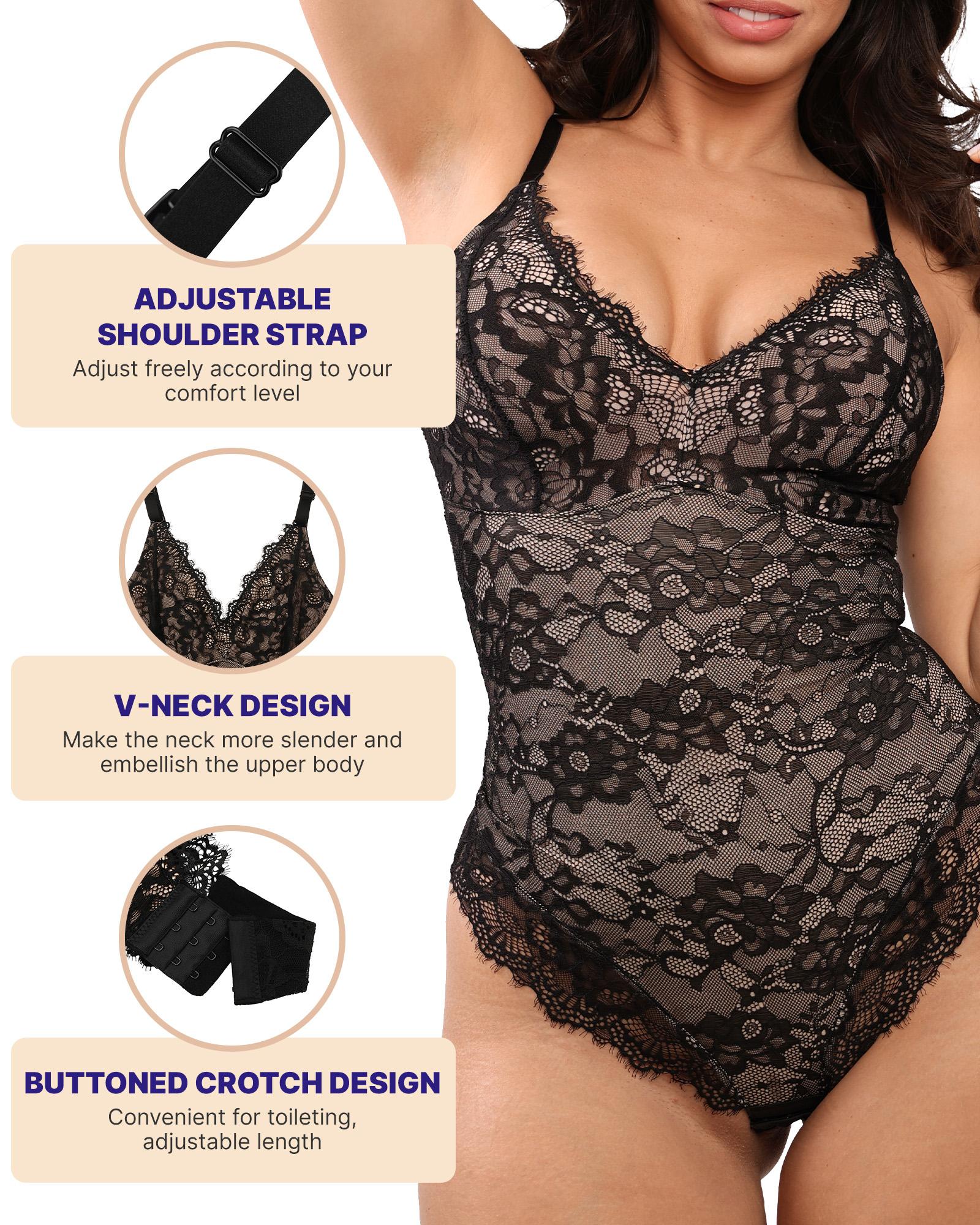 Shapellx AirSlim Lace Smooth Firm Control Full Body Shapewear Womenswear Outfit Comfort Sexy Basic