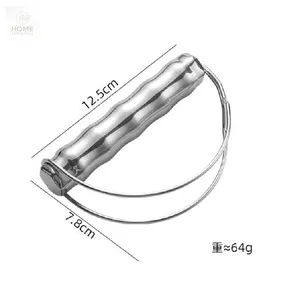 2 Pack Stainless Steel Grocery Bag Holder, Durable Heavy Duty Shopping Bag Carrier Each Holds Up to 80lbs, Ergonomic Comfort Grip Handle for Plastic Bags, Buckets and Daily Carrying – Effort-Saving, Comfortable, Pressure-Reducing Design