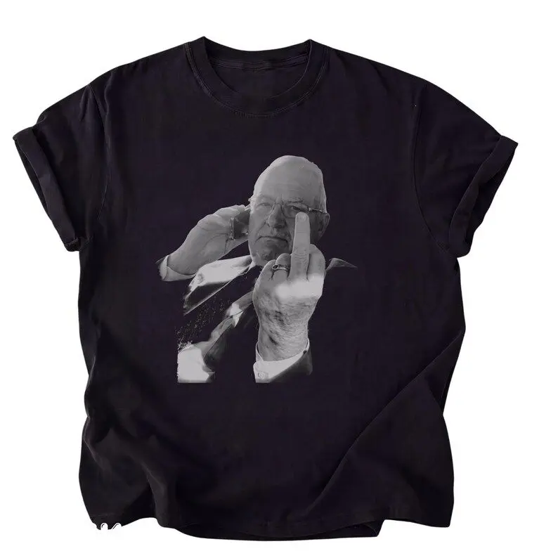 Kevin Reddington Middle Finger Shirt, Courtroom Lawyer Portrait Graphic Tee, Lindsay Clancy Trial T-Shirt, Black and White Photo