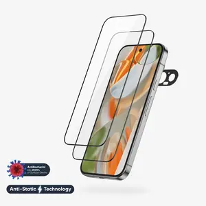 NanoArmour for Google Pixel 9 Pro Screen Protector - Edge-to-Edge, Anti-Static, TruColor