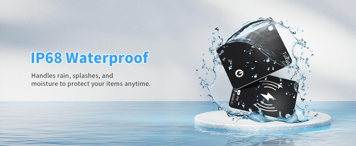 [Spring Deals] Tukio Wallet Tracker Card, Wireless Charging Wallet Locator, Smart Tracker for Wallet(iOS Only), Wireless Positioning Tracker, Luggage, Phone, Passport & Other Items Tracking