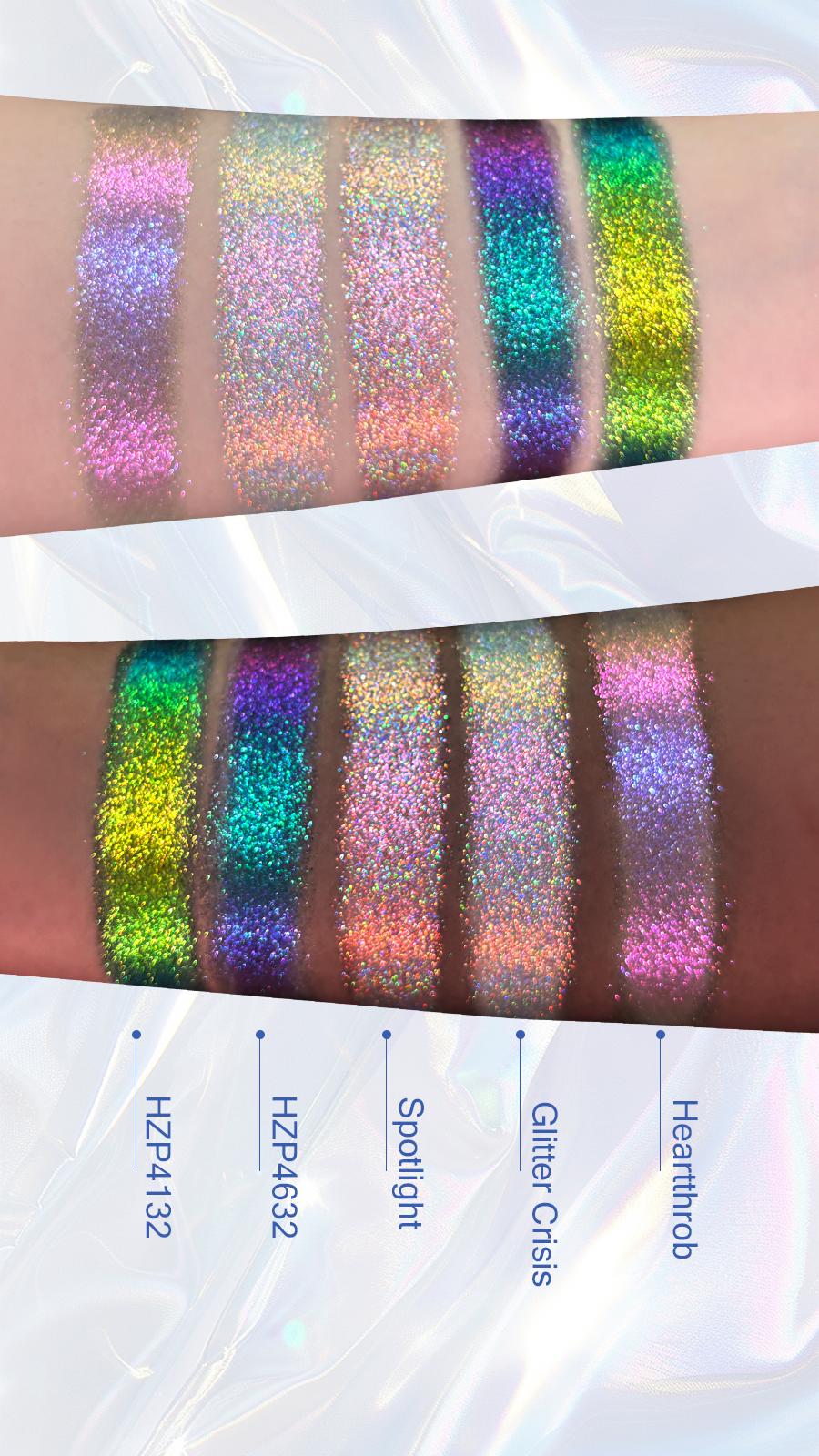Chameleon Eyeshadow Highlighter Single Color Glitter Sparkling Colorful Shimmer Daily Light Makeup Eyeshadow Pearl and Colorful Pigment Palette