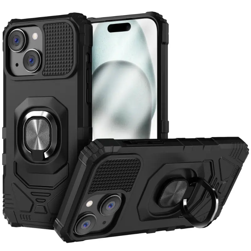 Rome Tech Armor Magnetic Case for Apple iPhone 15 Plus – Rugged Protection with Built-In Magnetic Ring & Magnetic Mount Compatibility, Shockproof Armor, Raised Bezel Screen & Camera Protection, Secure Grip Design