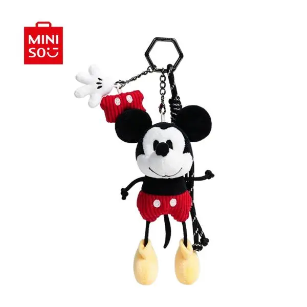 MINISO x Disney Mickey Plush Keychain | Cute Bag Charm for Couple Gifts | TikTok Viral Disneycore Accessory#Summervibes，Back To School