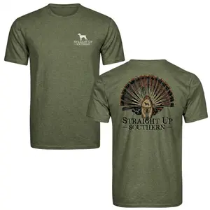 Turkey Hunting T-Shirt, Vintage Strutting Gobbler Graphic Tee with Armed and Ready Slogan, Soft Cotton Blend, Unisex Fit for Men & Women, Perfect Gift for Hunters, Southern Pride Fans & Outdoor Enthusiasts